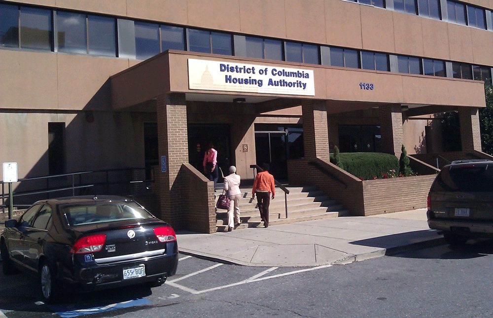 Photo of the DC Housing Authority entrance