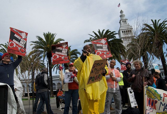 People rally for housing in San Francisco