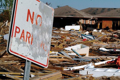 Picture of devastation from Hurricane Katrina