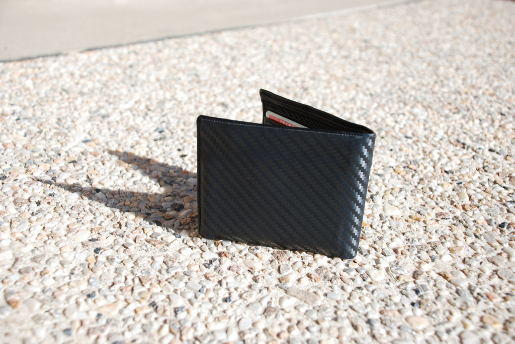 Photo of wallet on the ground