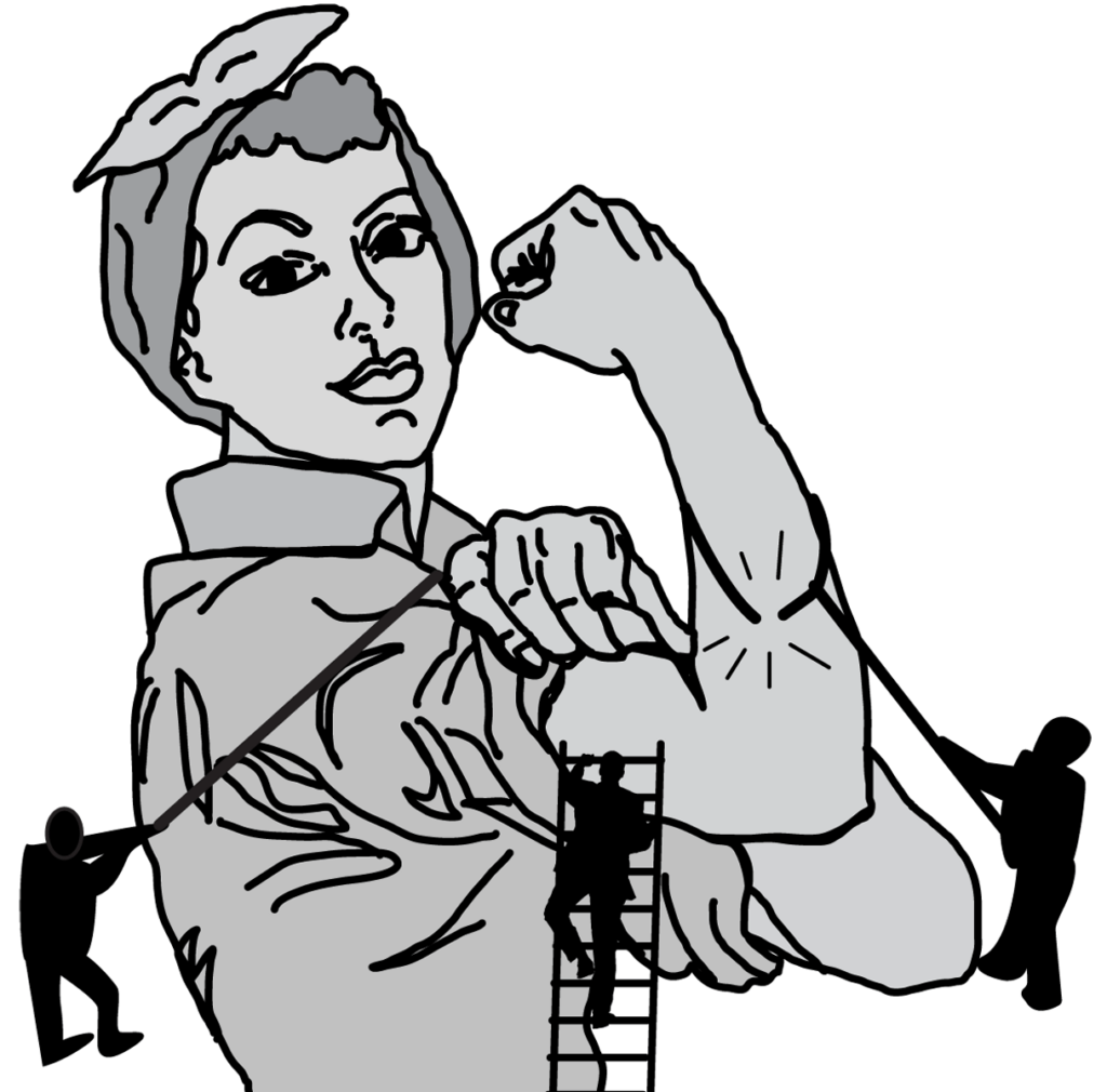 Illustration of Rosie the Riveter