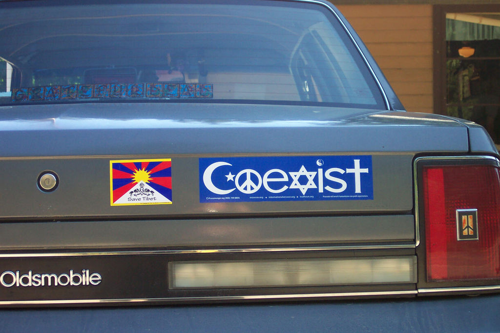 a photo of a coexist
