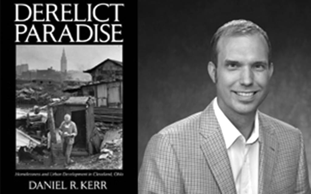 Author Daniel R. Kerr and his book "Derelict Paradise"