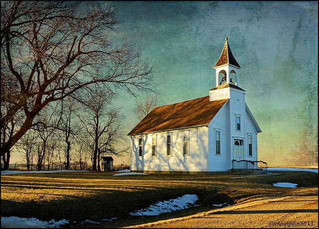 White-washed church