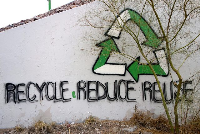 Reduce reuse recycle graffiti