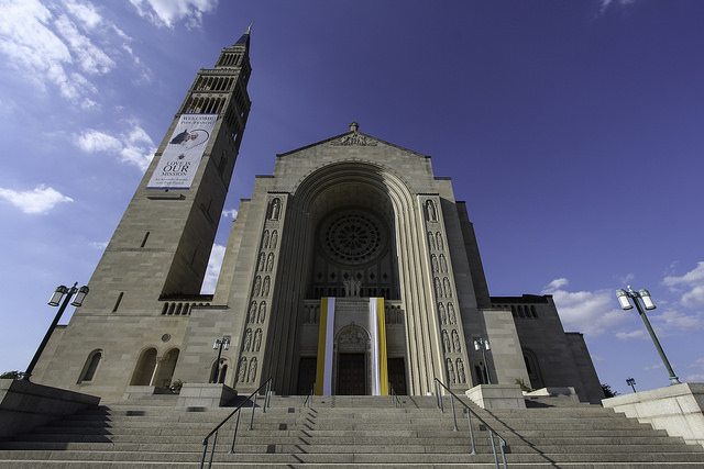 Image of the The National Shrine of the Basilica of the Immaculate Conception in DC.