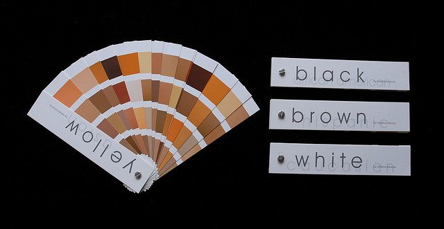 Image of different skin colors represented by swatches.