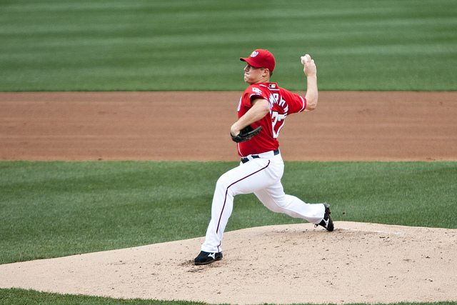 Image of Jordan Zimmerman pitching.