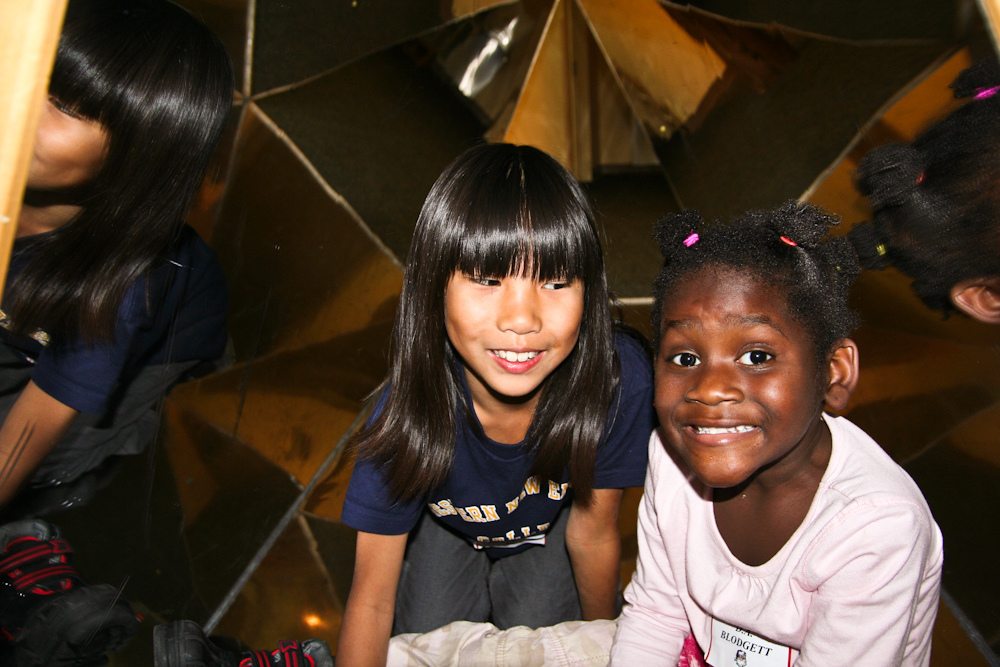 Photo of two girls at an Adoption Network event