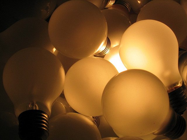 Image of several light bulbs.