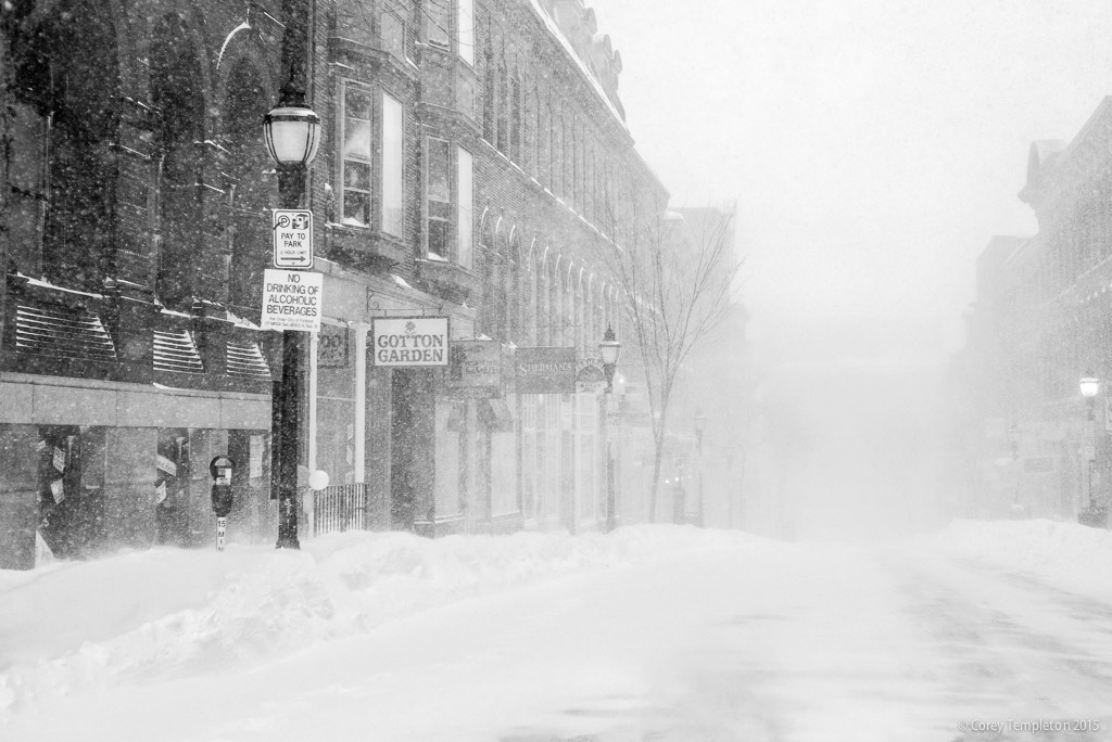 A snowy street