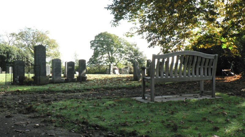 A photo of a graveyard