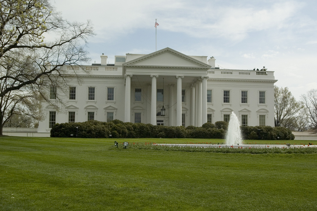 A photo of the White House