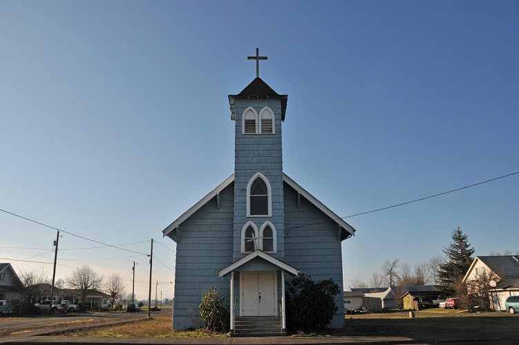 A photo of a church