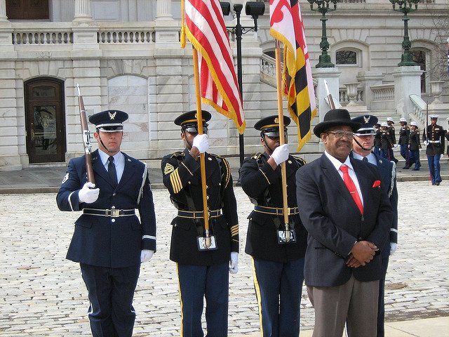 Black soldiers on African-American Patriots Day.