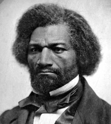 A portrait of Frederick Douglass.
