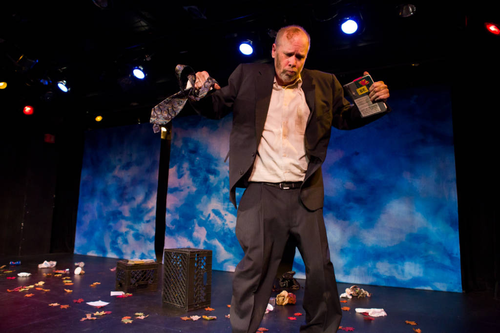 Richard Hoehler performs his one man play "I of the Storm" at the Cornelia Street Cafe