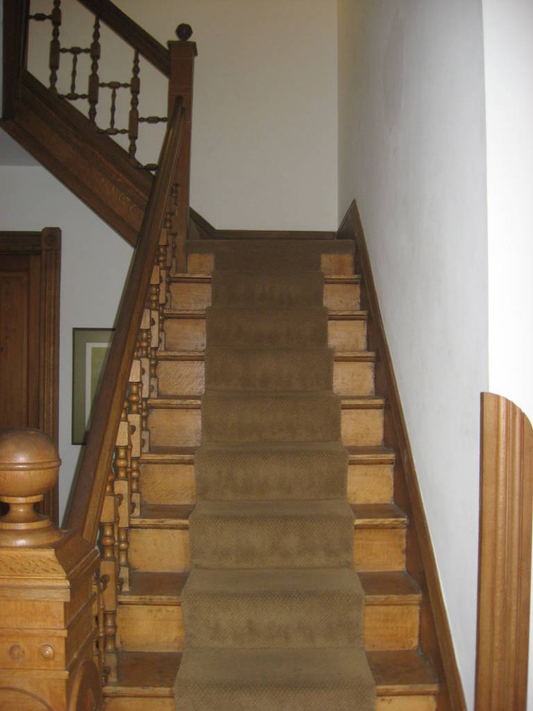 A photo of stairs