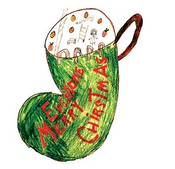 An illustration of a stocking.