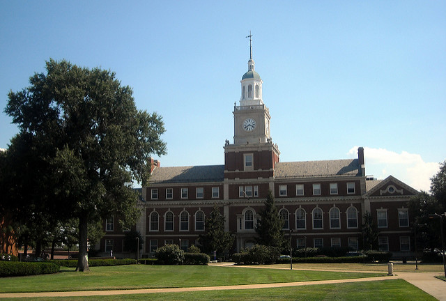 A photo of the Howard university founders library