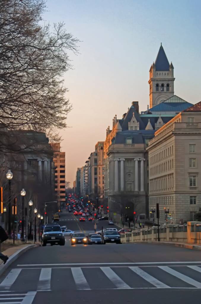 An picture of a D.C street