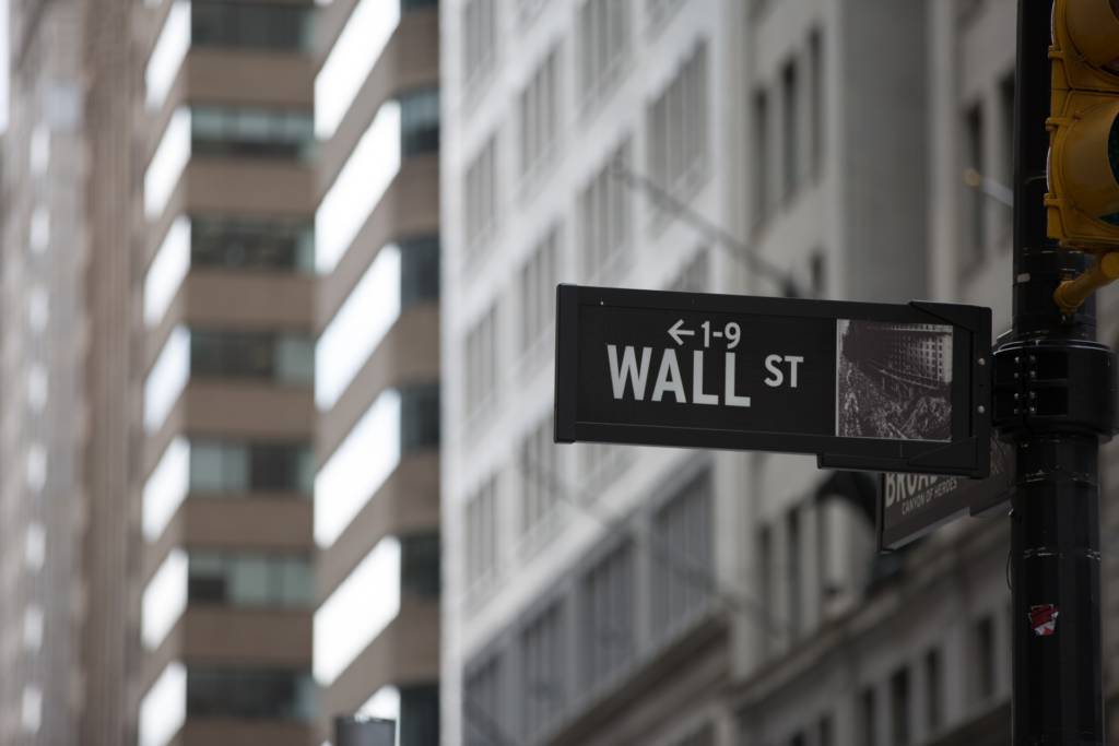 Photo of the Wall Street sign in NYC