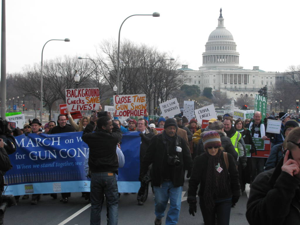 Photo of gun control march in D.C.