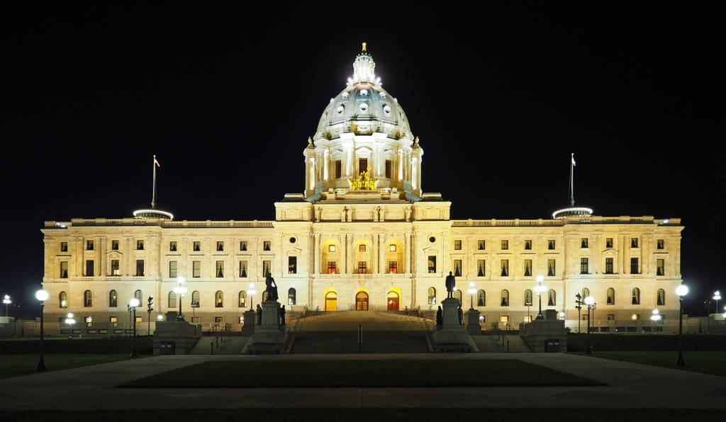 The Minnesota State Capitol building.