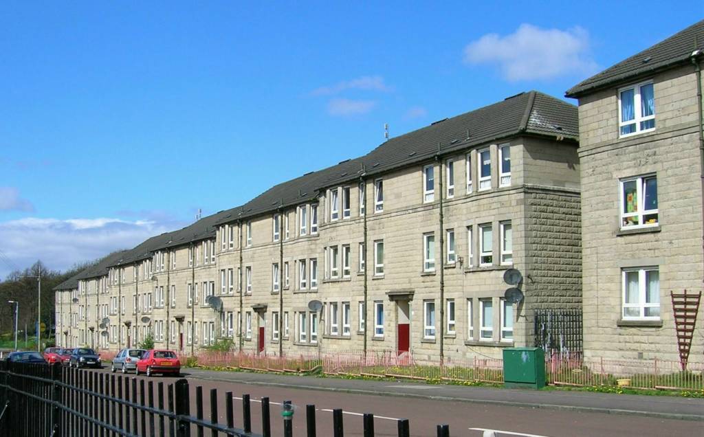 Rehousing tenements in Glasgow circa 1935.