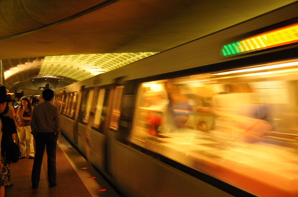 A photograph of Traffic DC Movement Underground Subway Washington