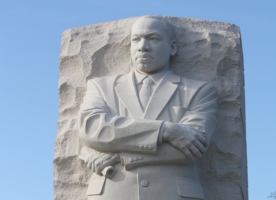 Color photo of the Martin Luther King Jr. memorial
