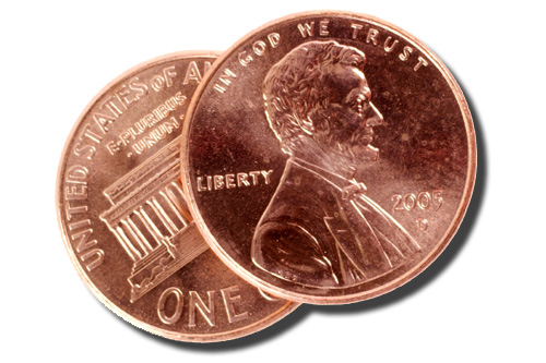 Photo of two pennies.
