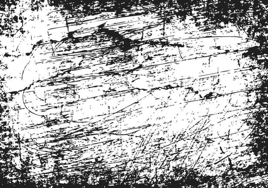 A scratched and distressed surface.