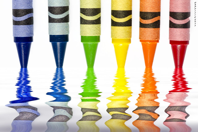 Photo of various colorful crayons