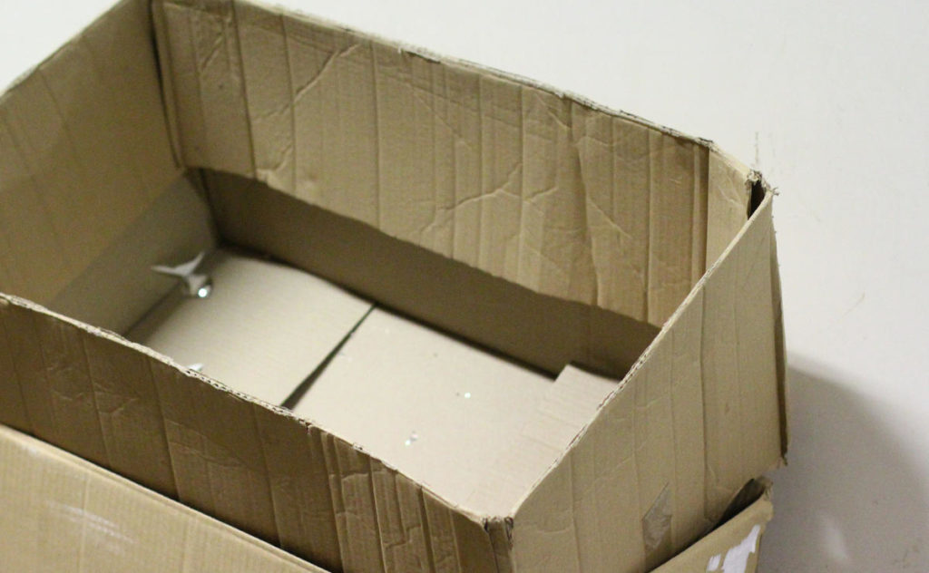 Photo of an empty cardboard box