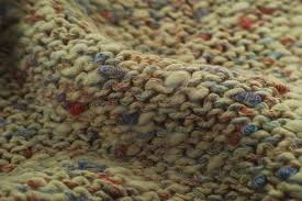 Photo of a wool blanket up close.