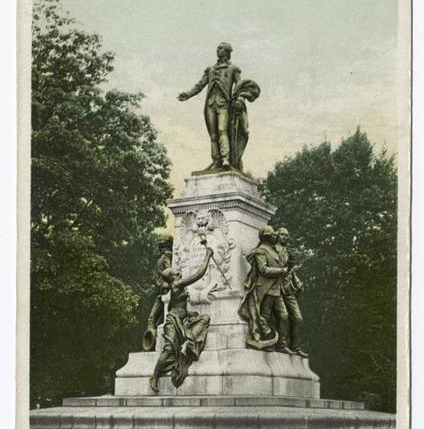 Photo of the statue in Lafayette Park.