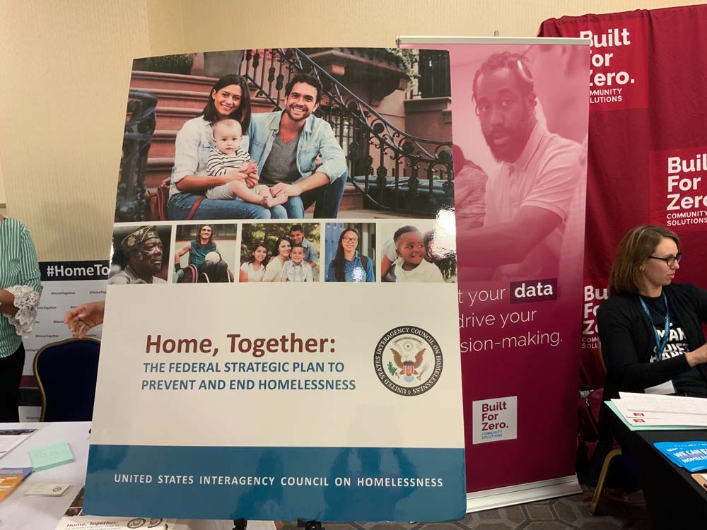Poster that says "Home. Together. The Federal Strategic Plan to End Homelessness"