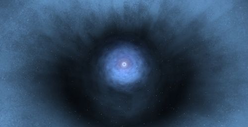 Image of a black hole