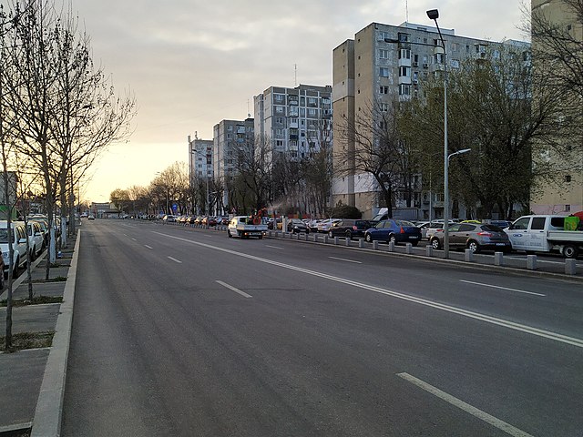 Photo of an empty city street