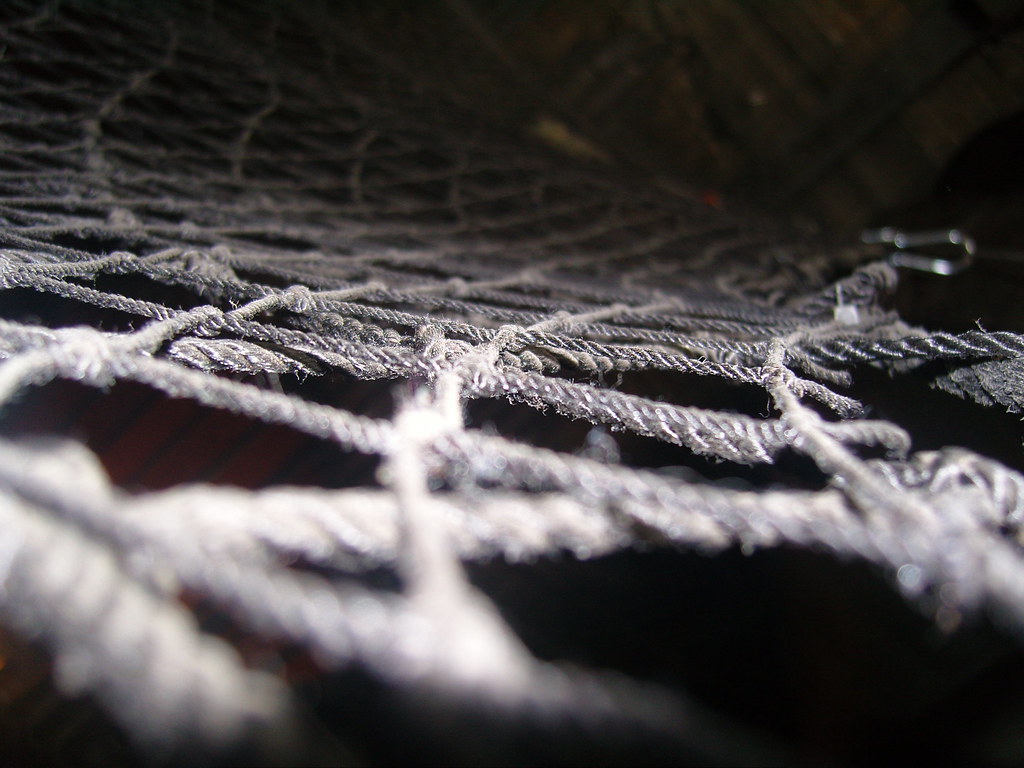 A close-up photo of a net