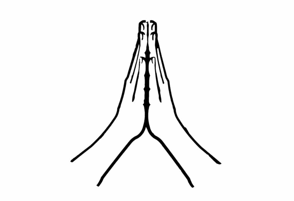 Image of hands in prayer