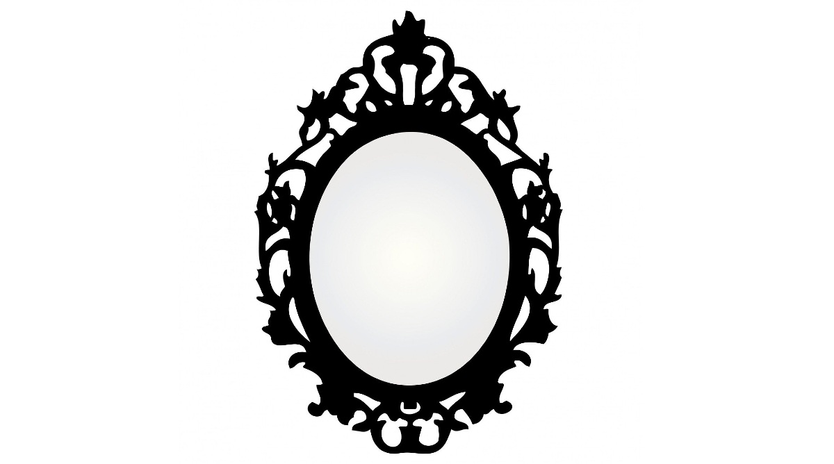 illustration of an ornate mirror