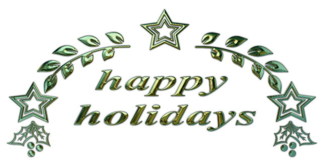 An image saying "Happy Holidays"