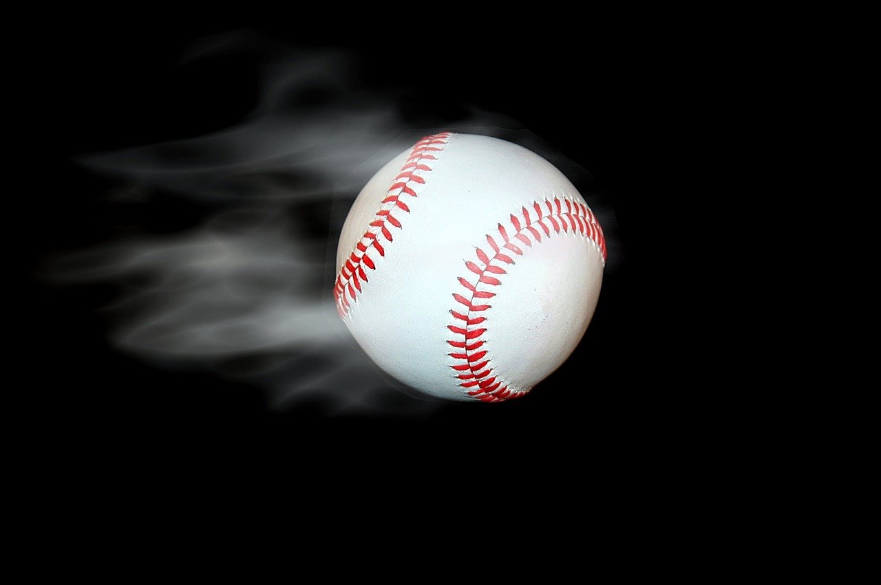 An image of a baseball being thrown at incredible speeds.