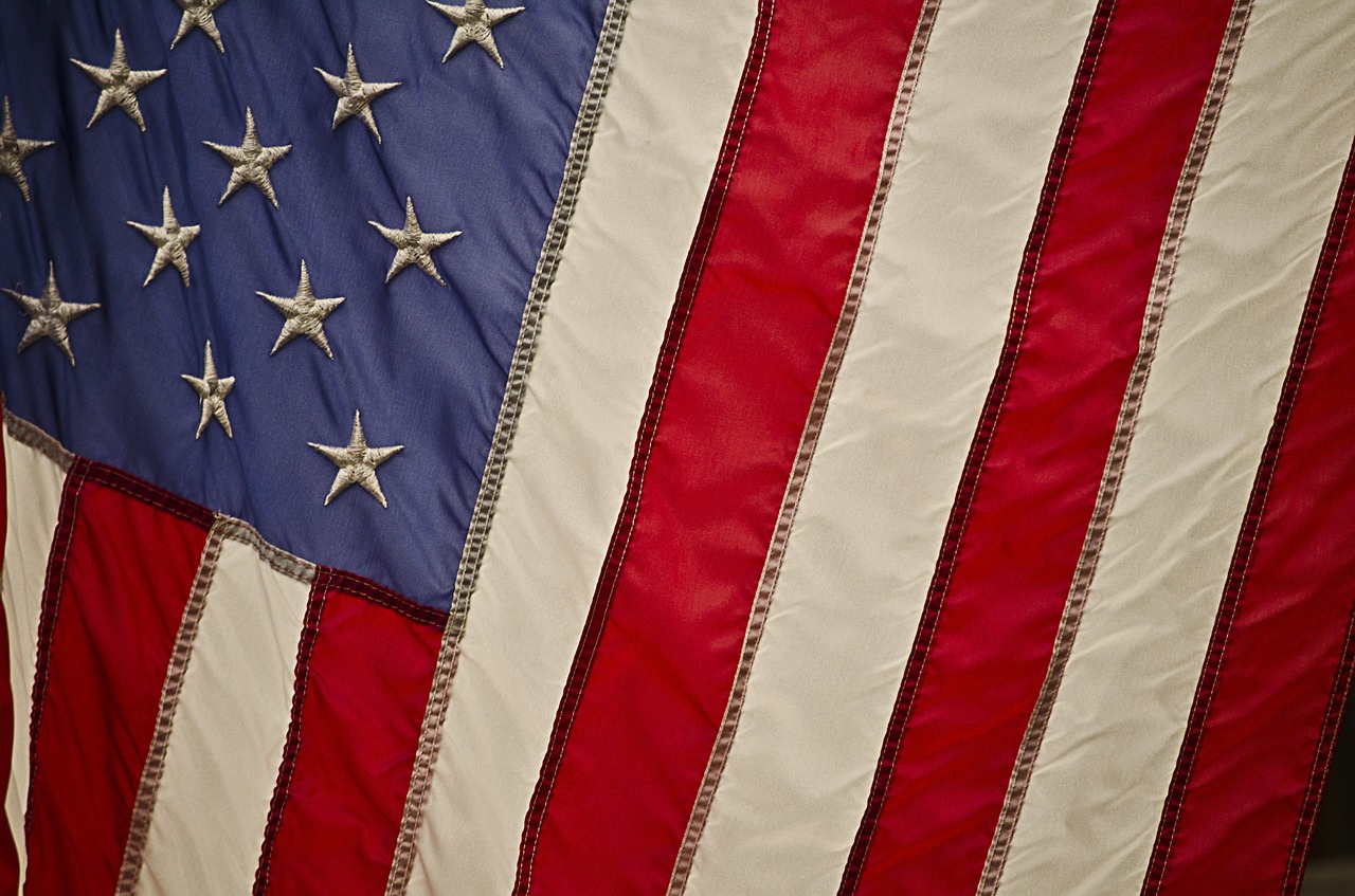 Photo of the United States flag.