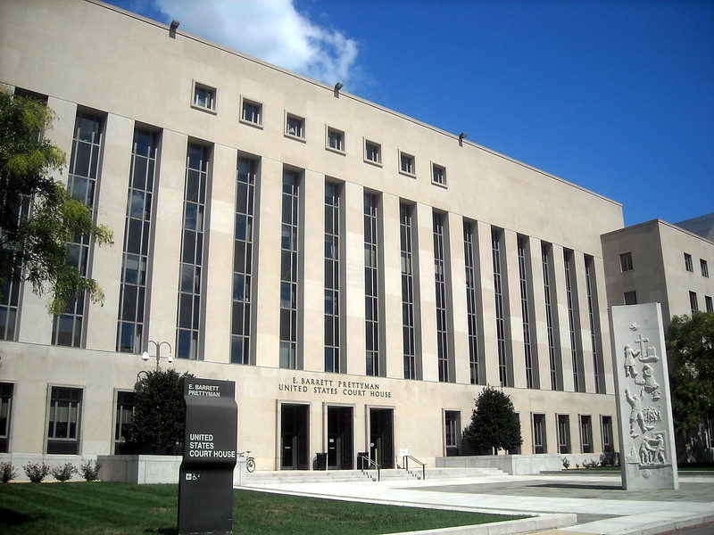 Photo of the Federal District Court located in Washington, DC.