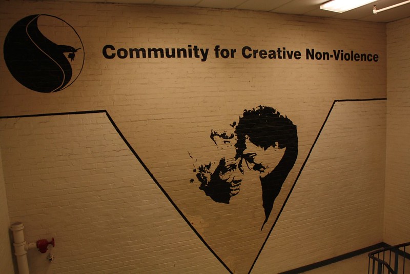 Photo of a mural for the CCNV