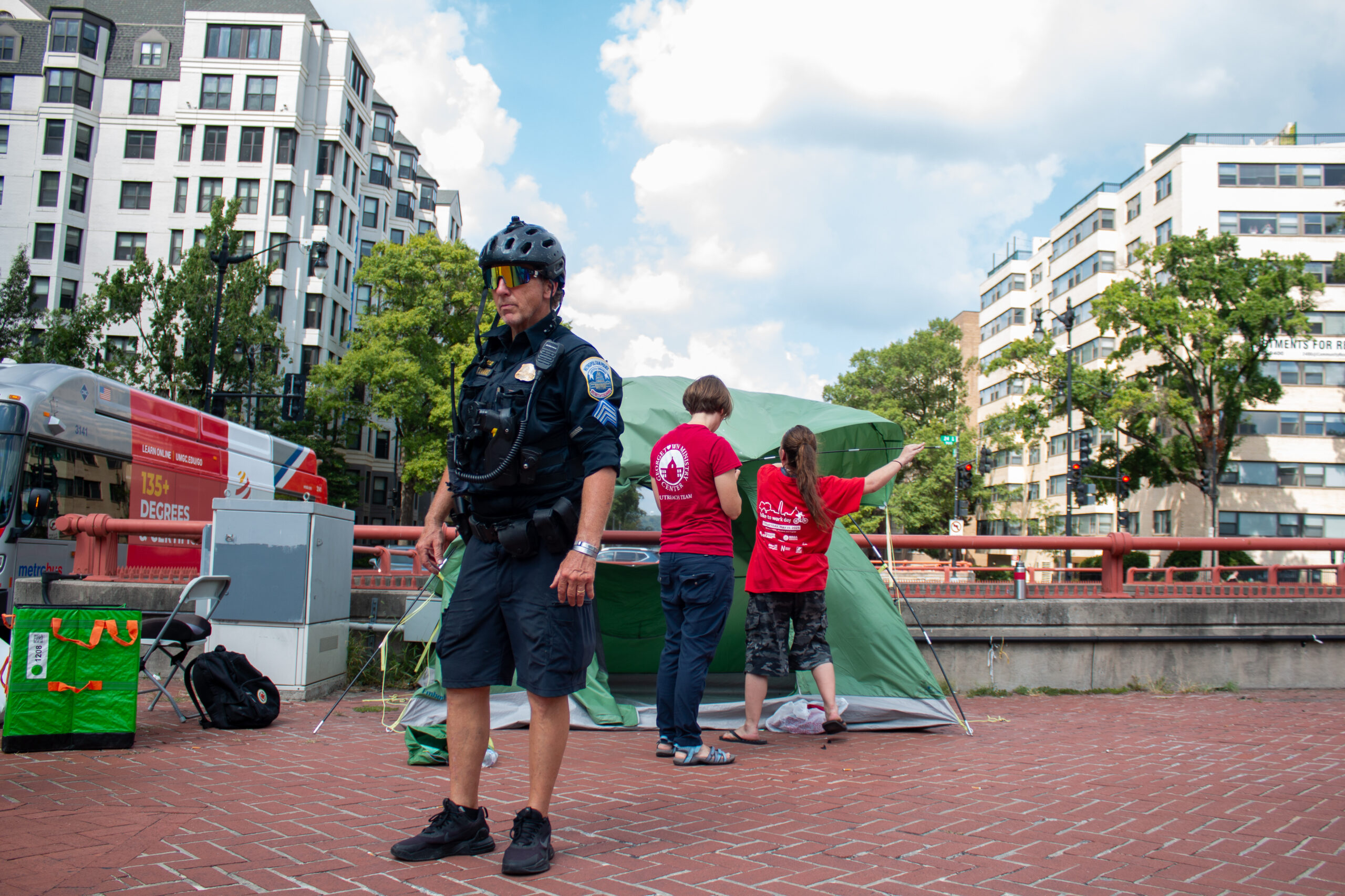 Encampment clearings begin after Trump orders takeover of MPD